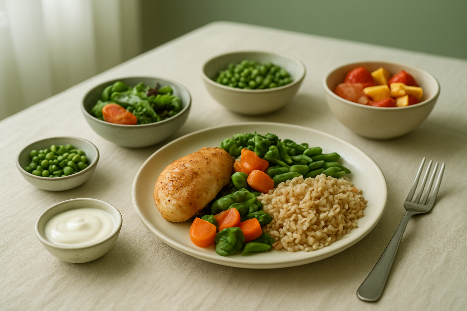 Editorial illustration for: Visual Contrast in Dining Boosts Intake for Older Adults