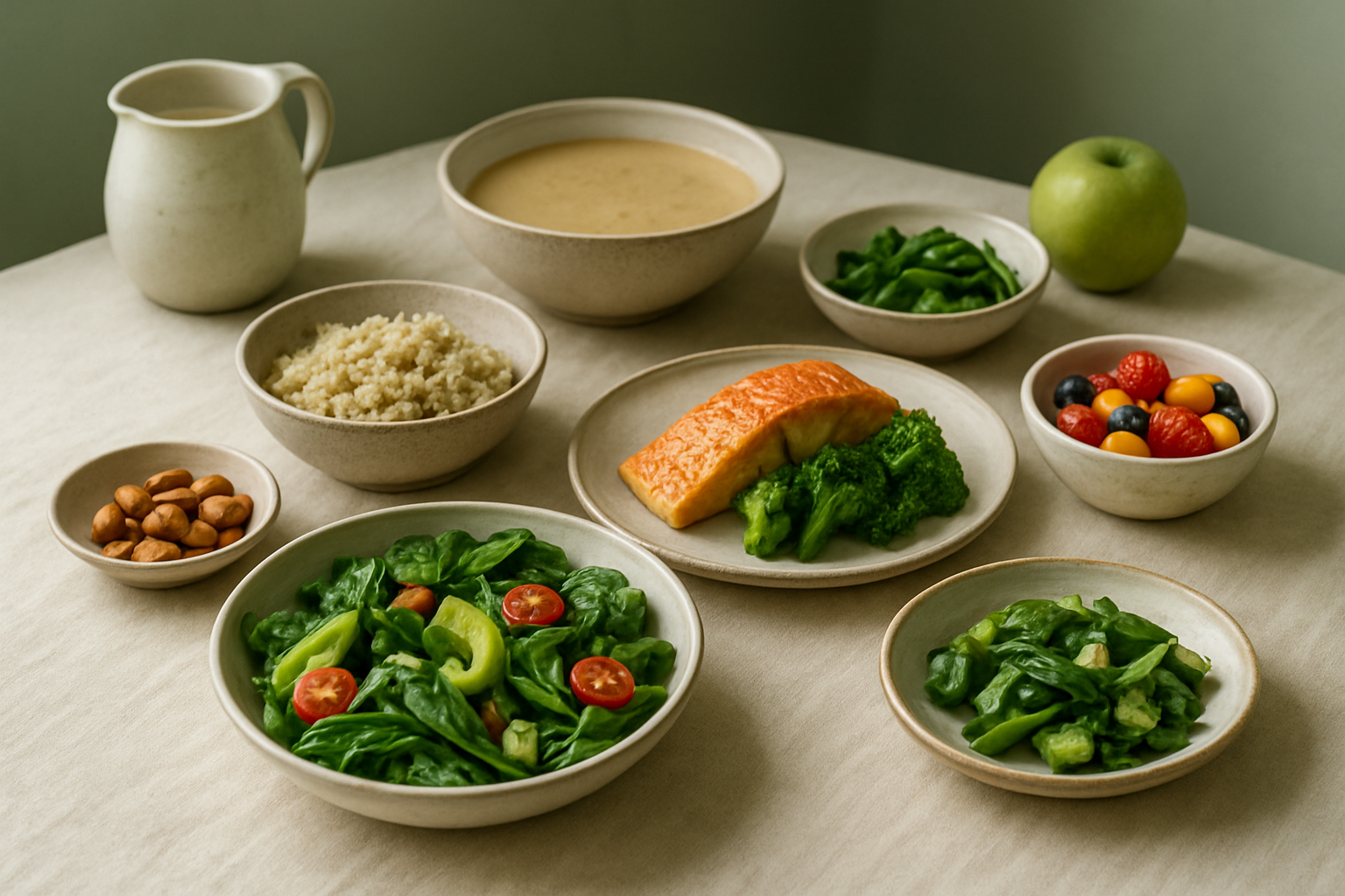 Editorial illustration for: Visual Cues and Dietary Intake for Eating Well